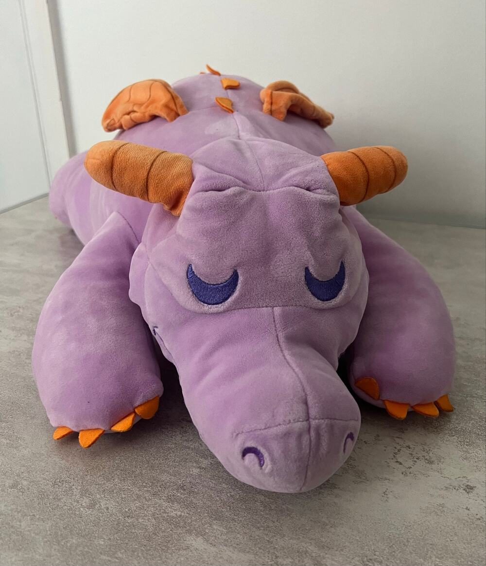 Disney World Store EPCOT Figment Purple Dragon Cuddleez Squish Pillow 27.5"